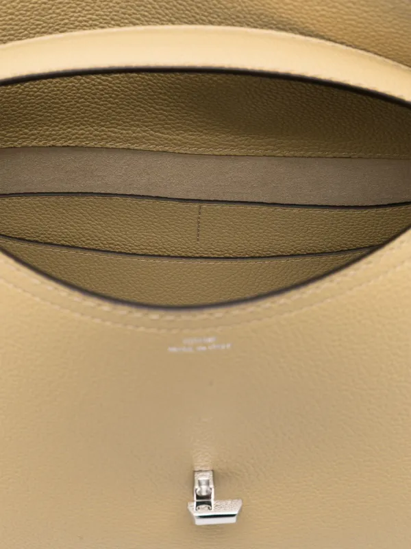 ★TOTEME★ ベージュ T-Lock レザー 財布 T-Lock grained-leather top handle tan – TOTEME