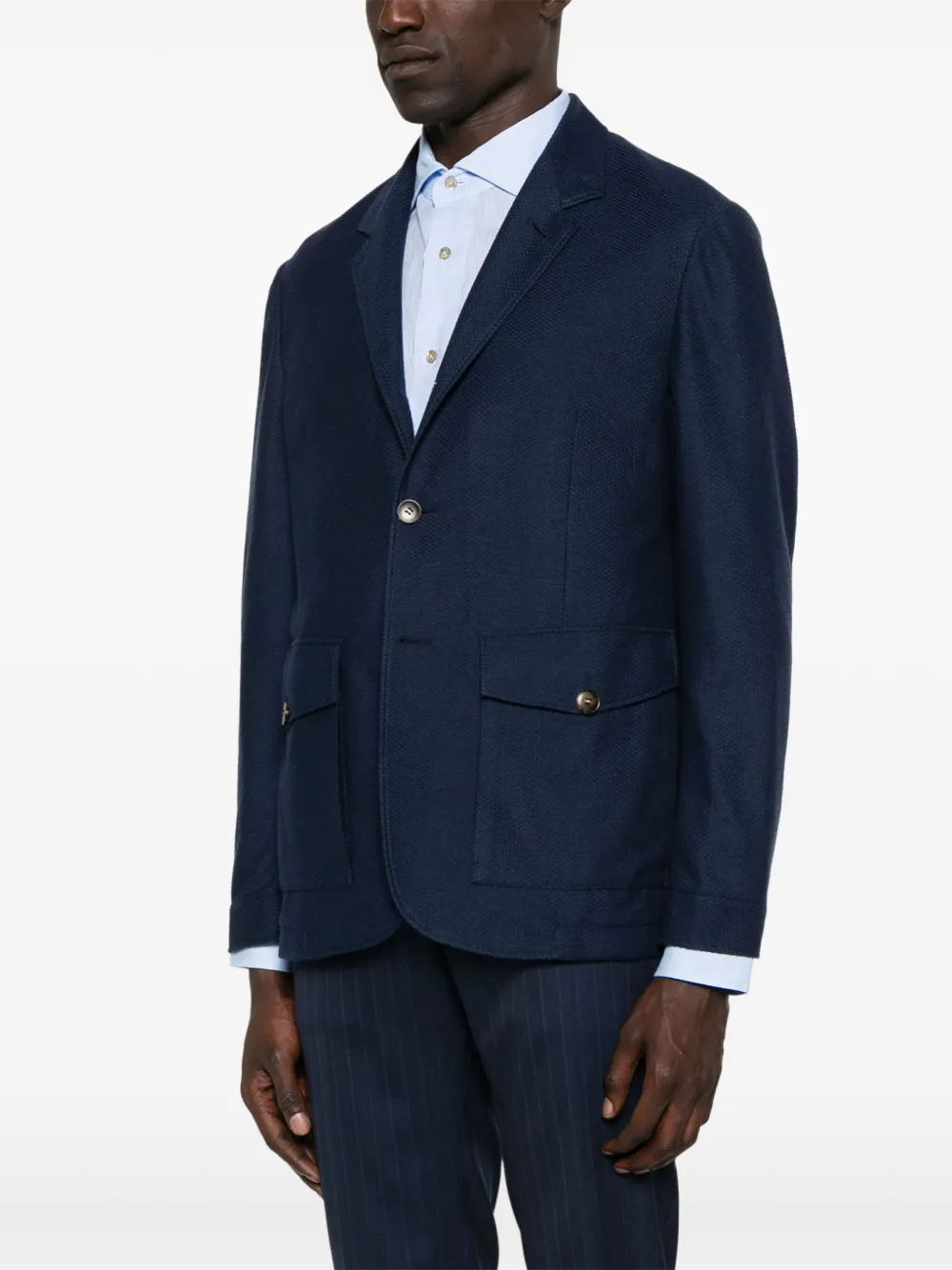 Canali single-breasted blazer Blauw