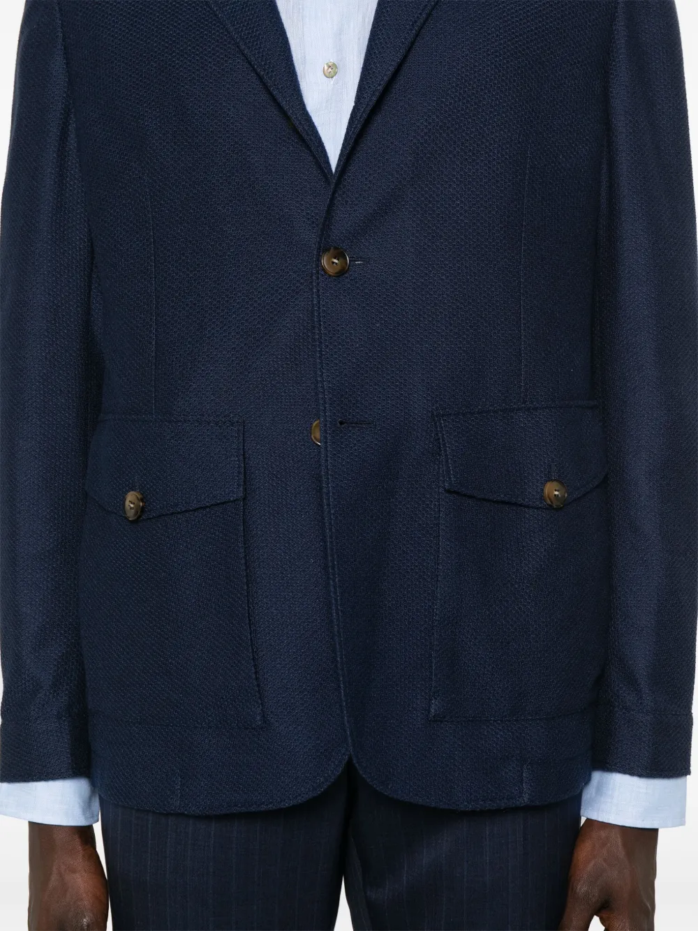 Canali single-breasted blazer Blauw
