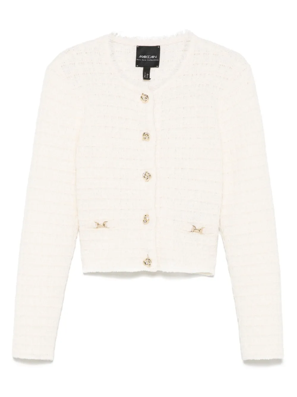 MARCCAIN logo-plaque cardigan