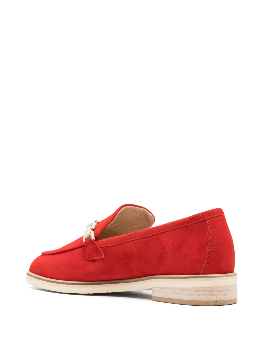Casadei chain-detail loafers Red