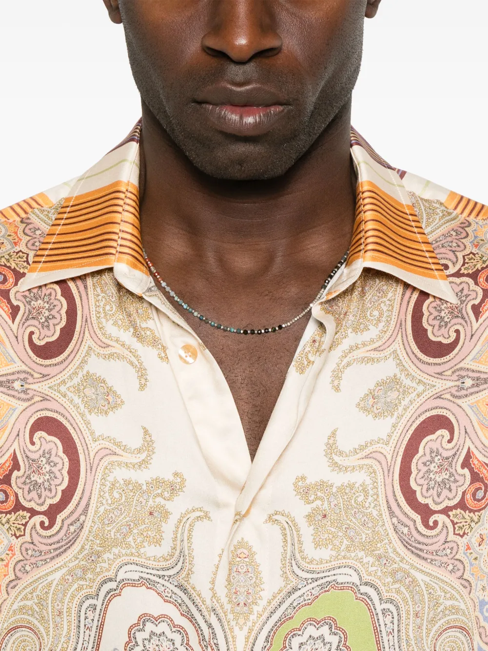 ETRO Overhemd met paisley-print Oranje