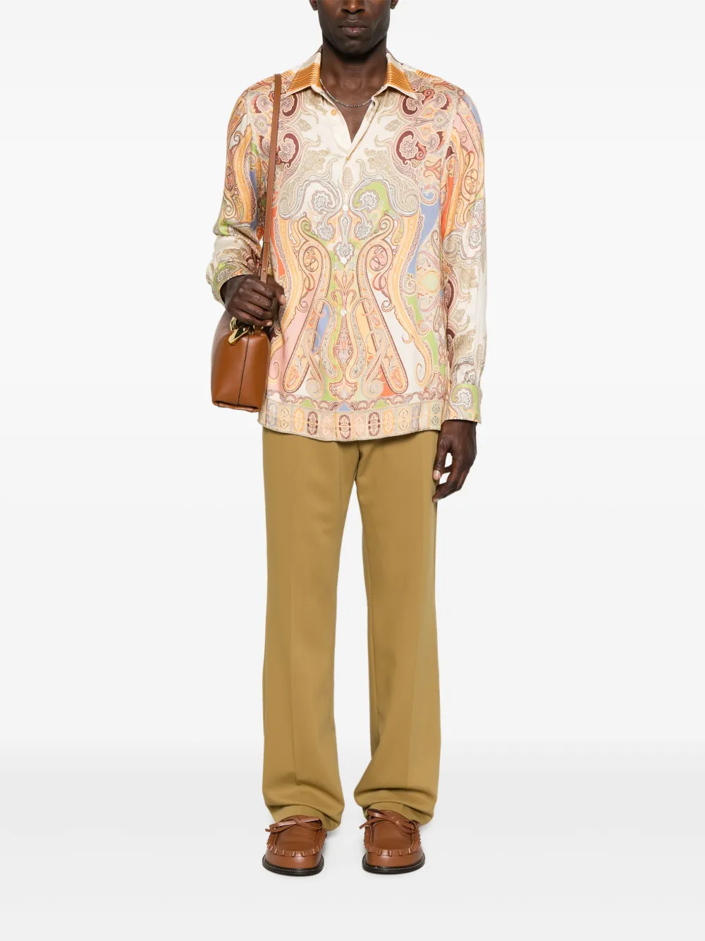ETRO Overhemd met paisley-print - Oranje