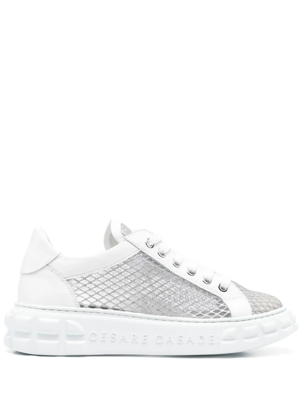 Casadei Lurex sneakers Wit