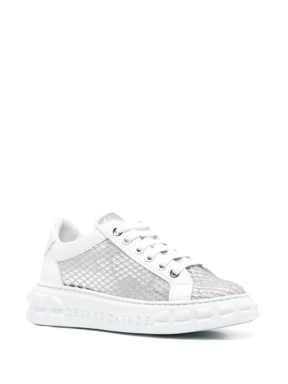 Casadei lurex sneakers White