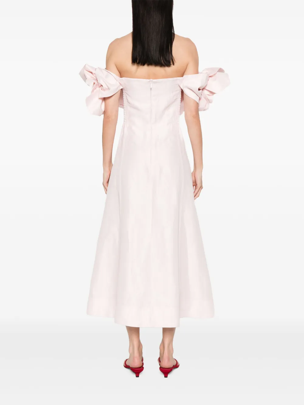Aje Etta midi-jurk Roze