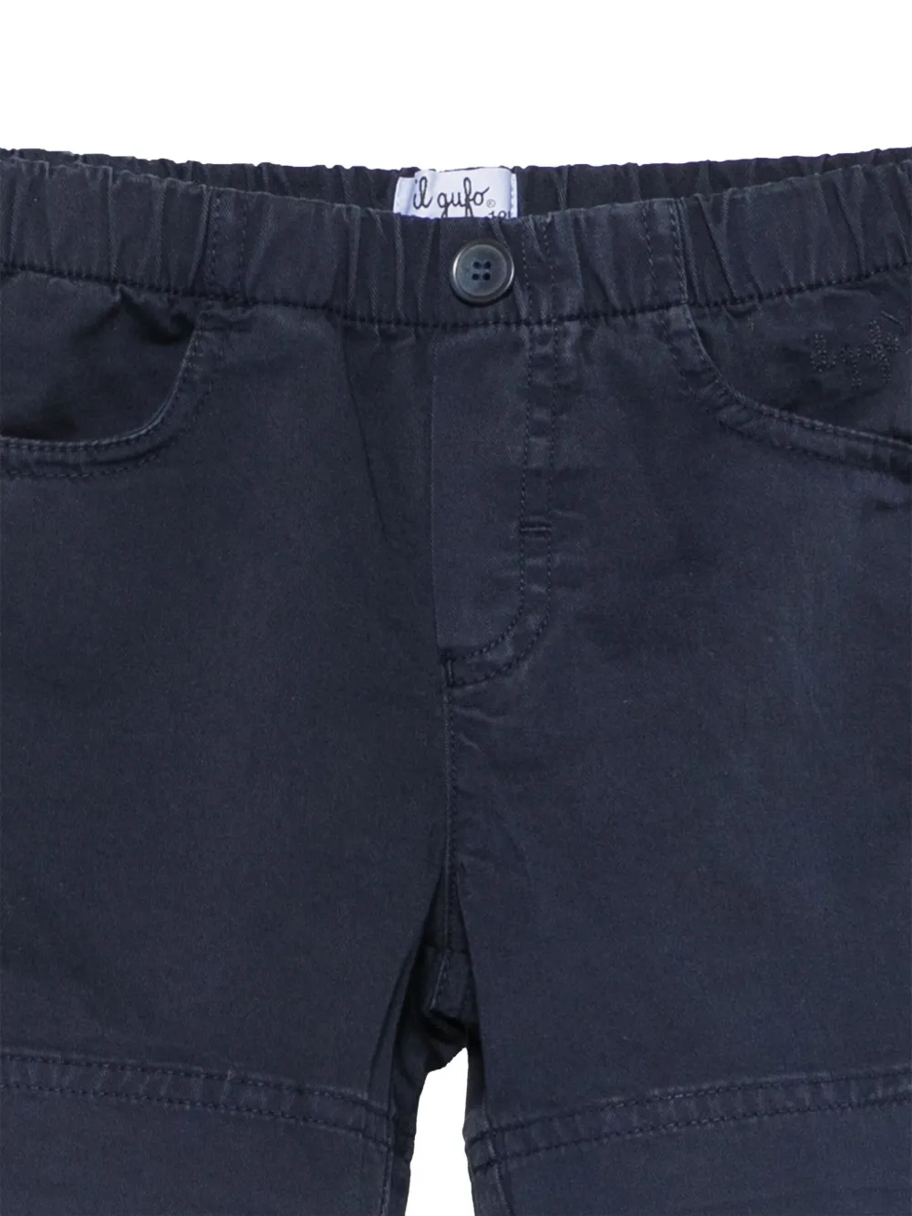Il Gufo Twill shorts Blauw