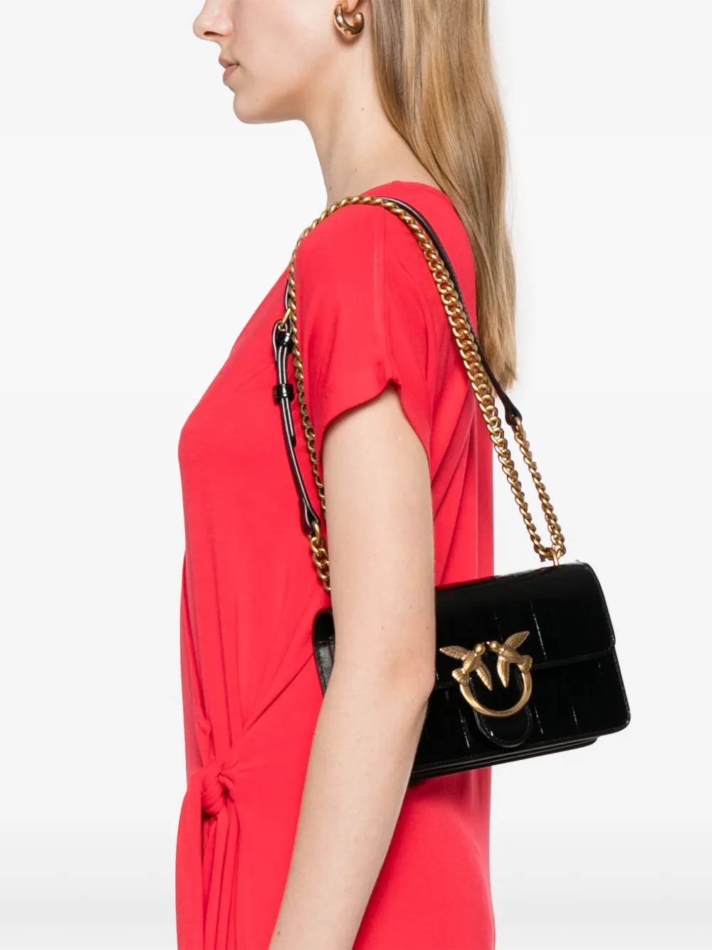 PINKO Love crossbodytas Zwart