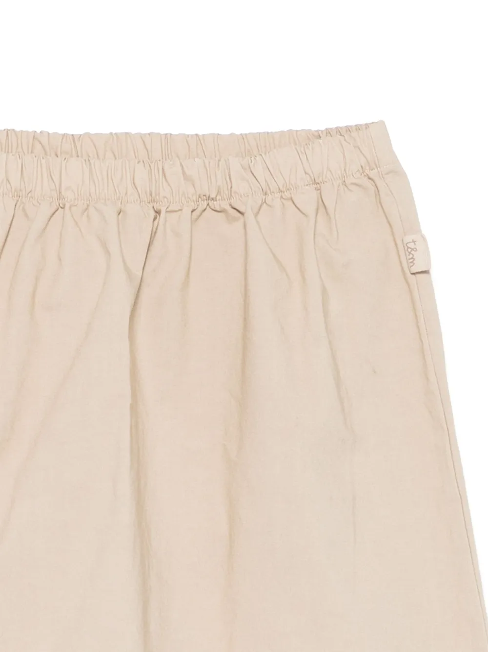 TEDDY & MINOU Broek met geplooid detail Beige