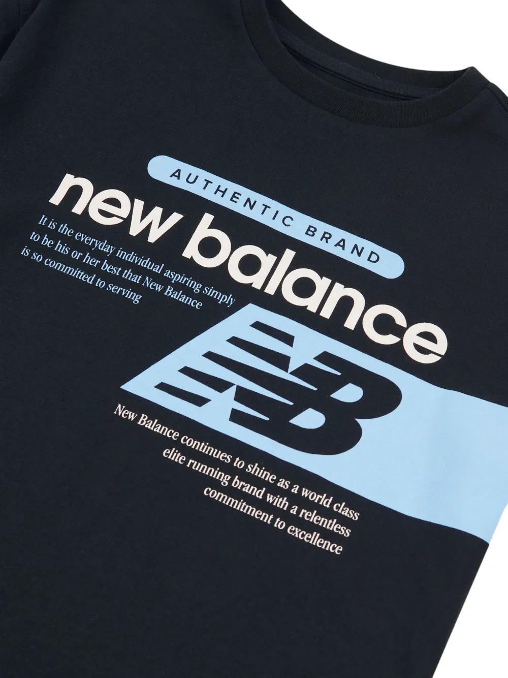 New Balance Kids T-shirt met logoprint Zwart