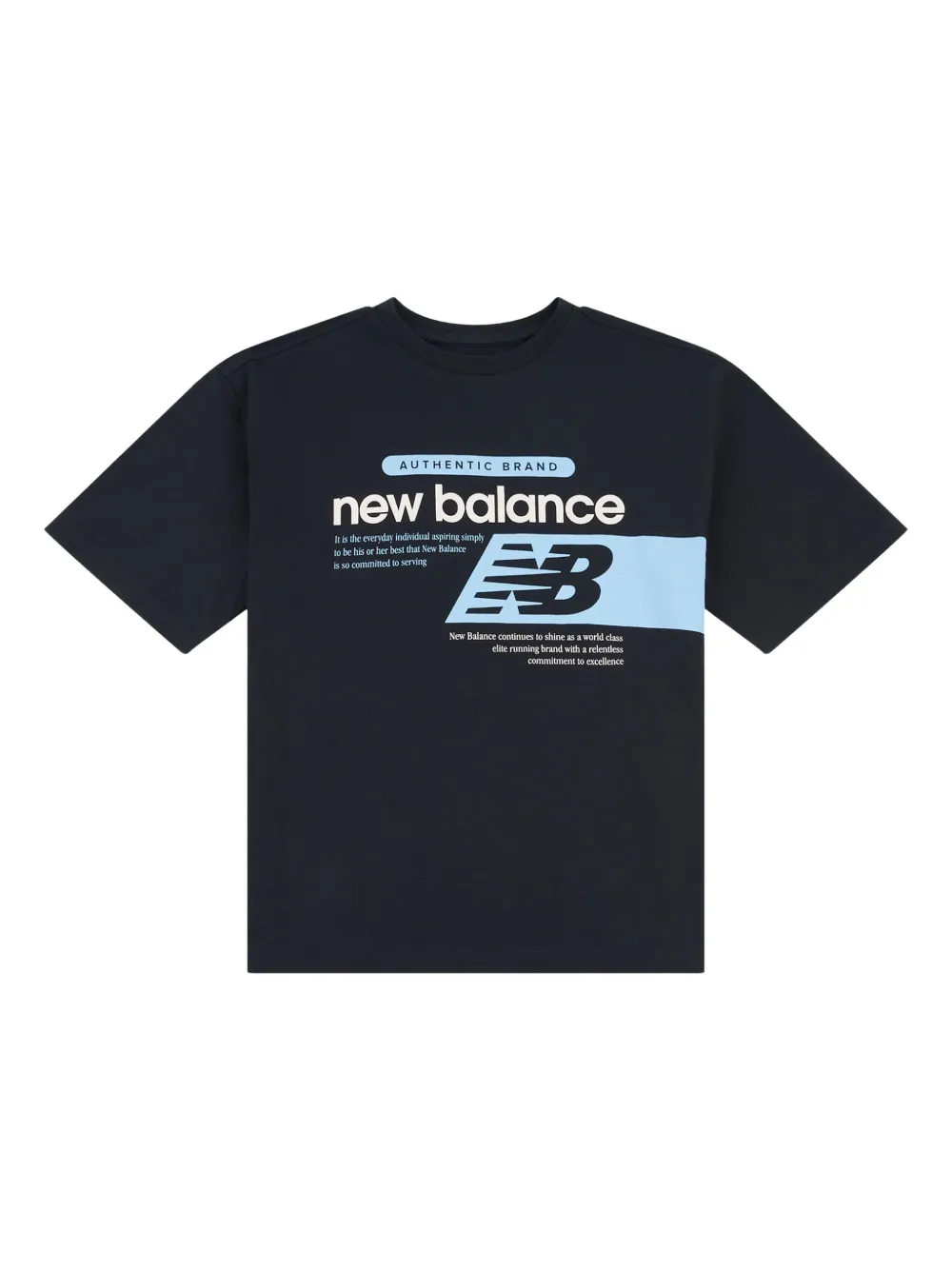 New Balance Kids T-shirt met logoprint Zwart