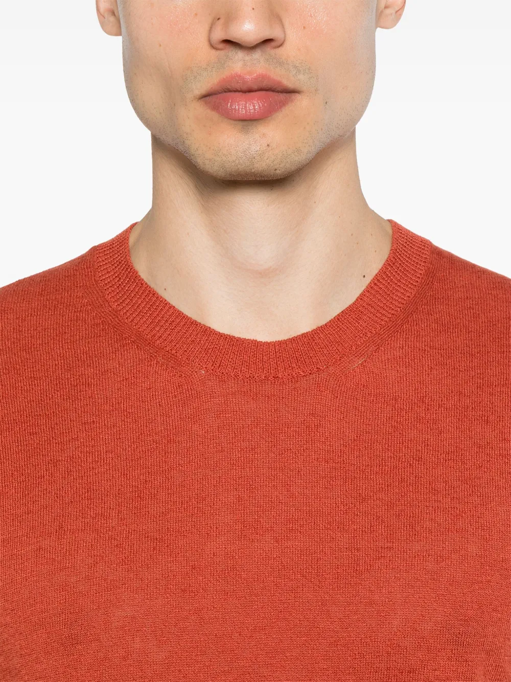 AMARANTO FINE-KNIT T-SHIRT 