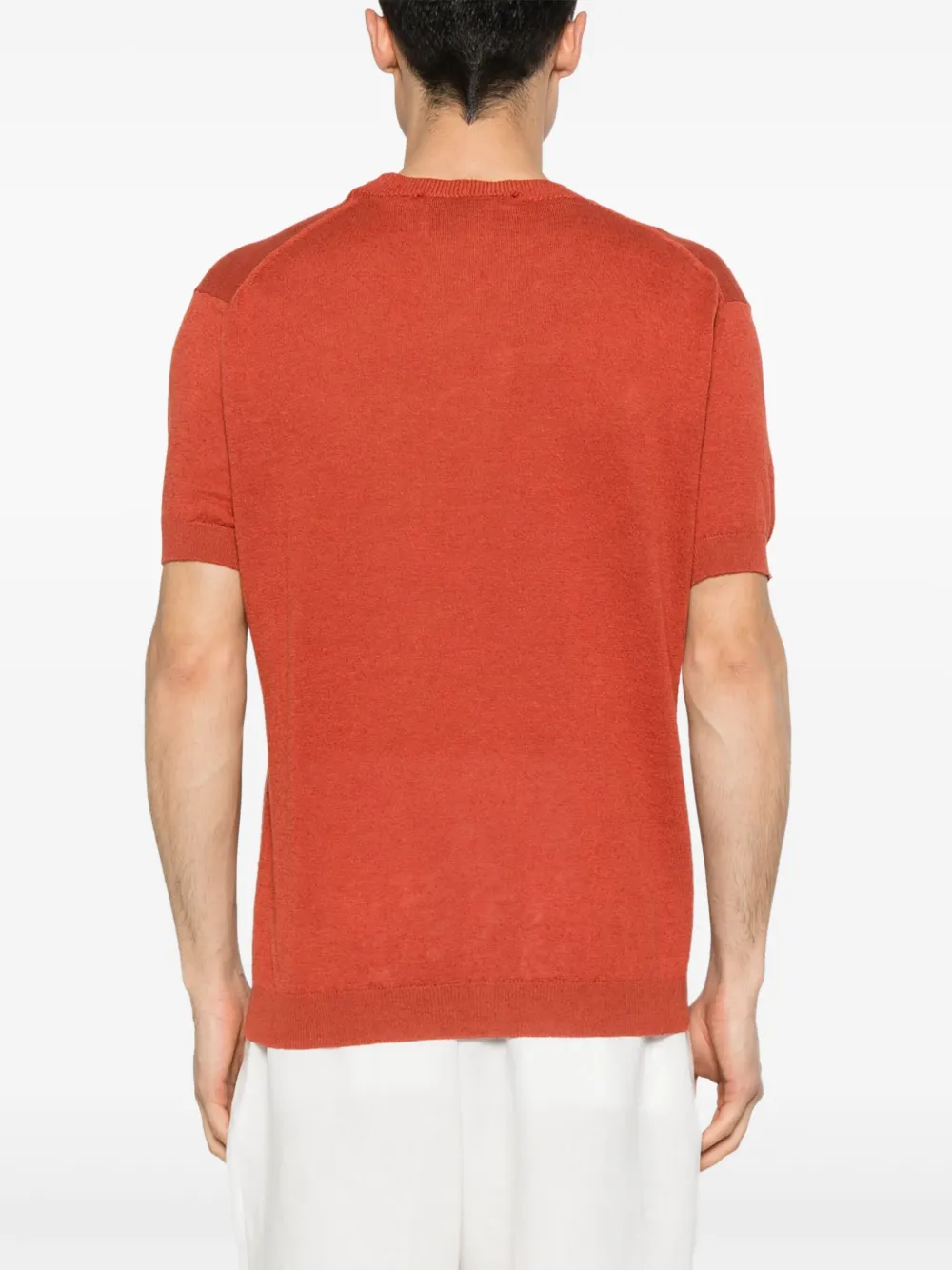 AMARANTO FINE-KNIT T-SHIRT 