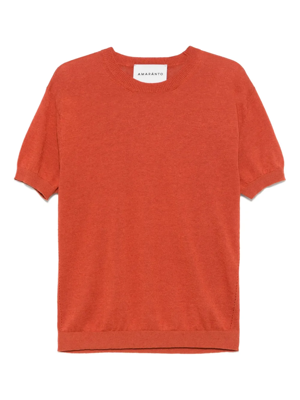 AMARÁNTO fine-knit T-shirt | Orange | Image 1