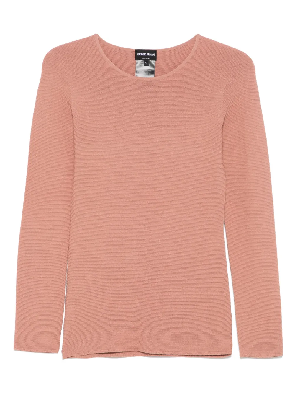Giorgio Armani ribbed top | Brown | Image 1