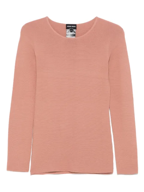 Giorgio Armani top tejido de canalé