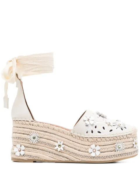 Kurt Geiger London alpargatas Flower con tacón de 80mm