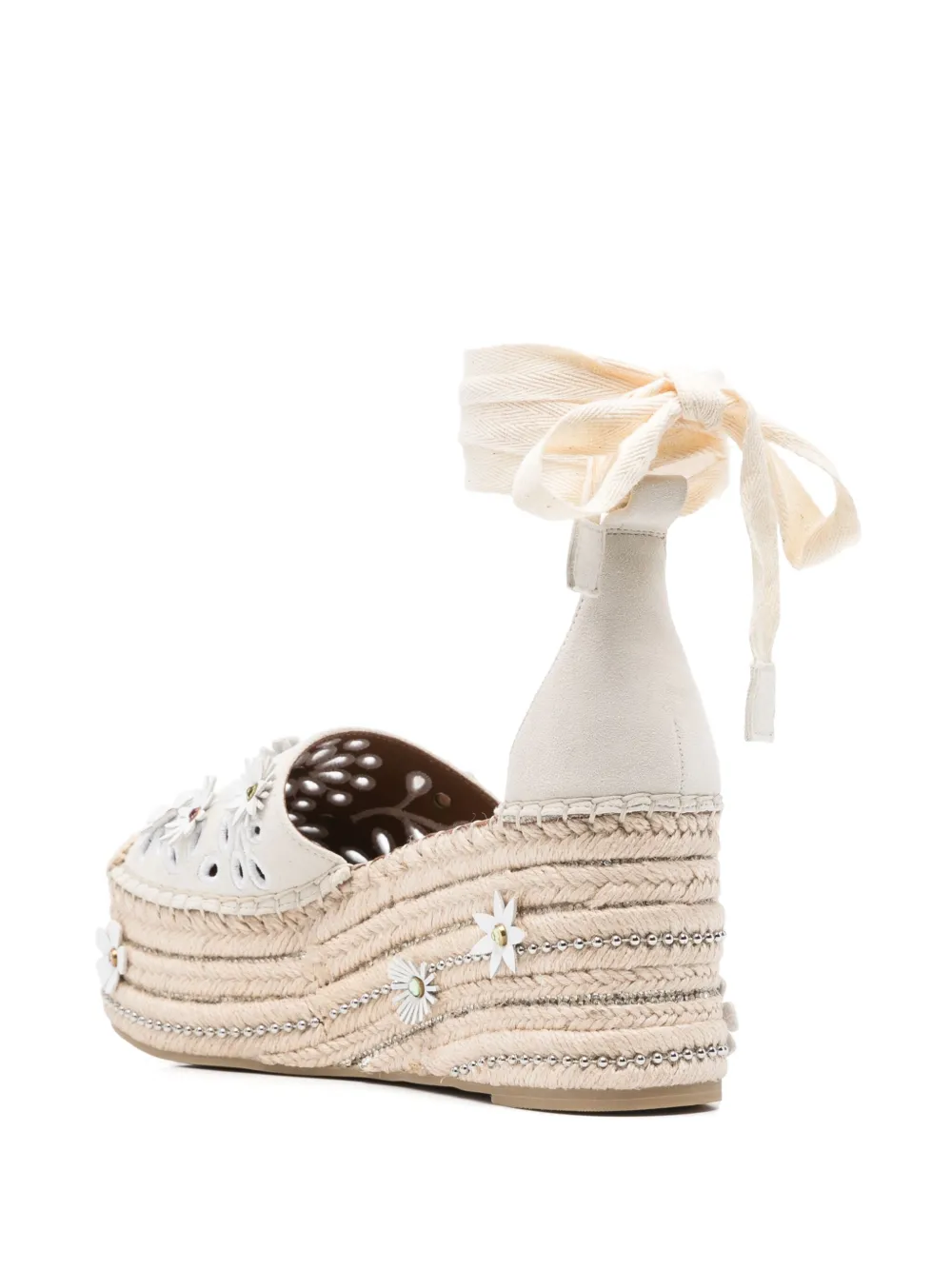Kurt Geiger London 80 mm Flower espadrilles Beige