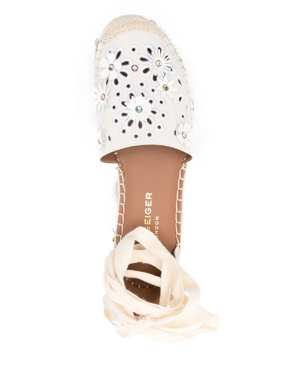 Kurt Geiger London 80 mm Flower espadrilles Beige
