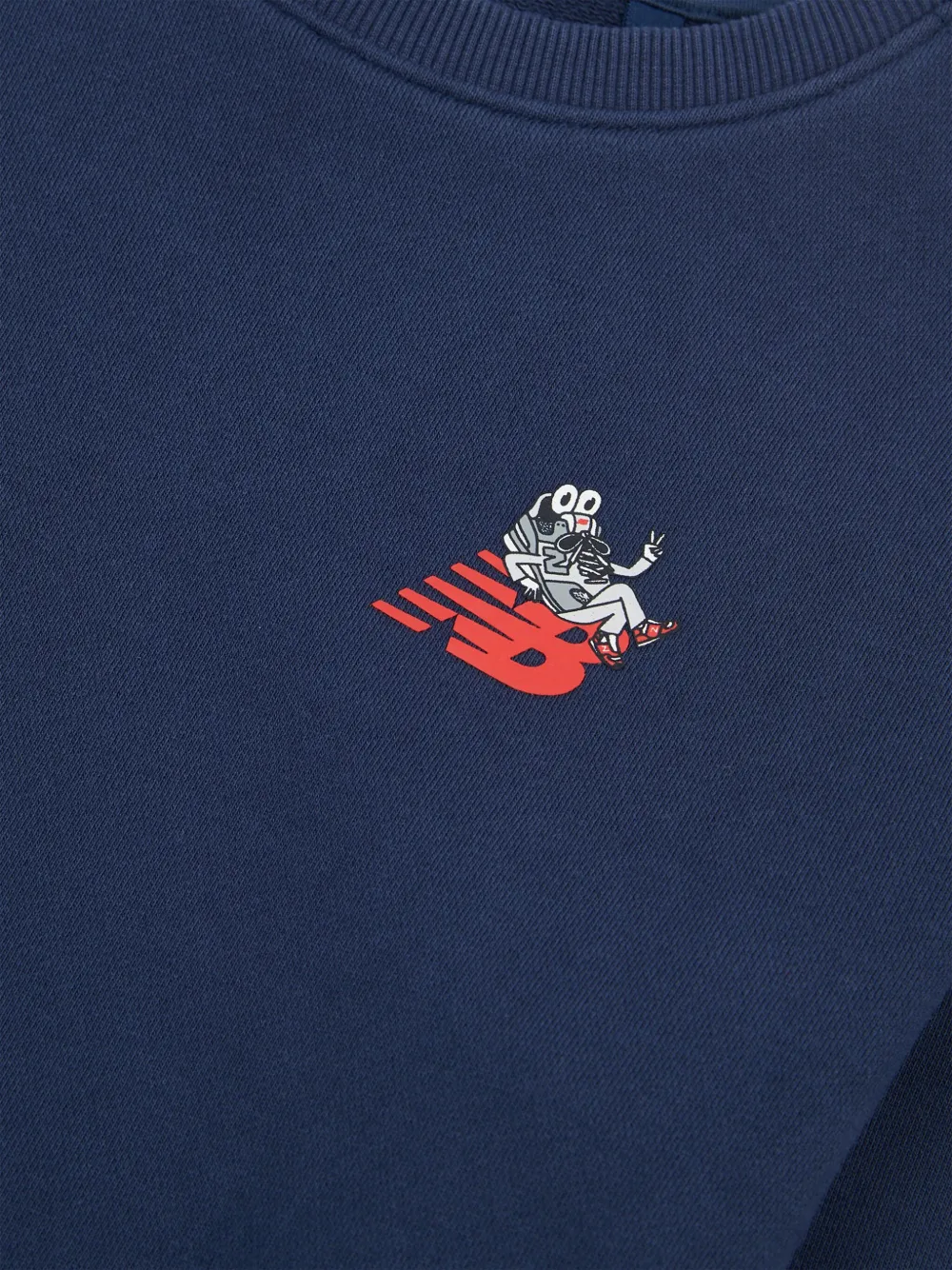 New Balance Kids graphic-print sweatshirt Blauw