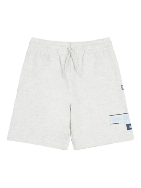 New Balance Kids logo-print track shorts