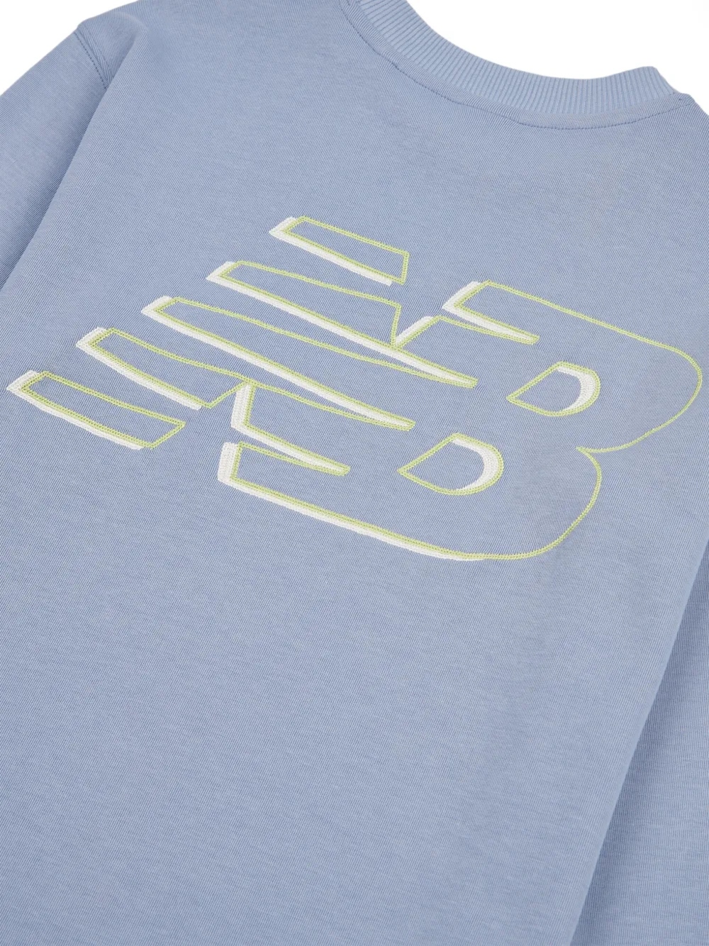 New Balance Kids Sweater met logoprint Blauw