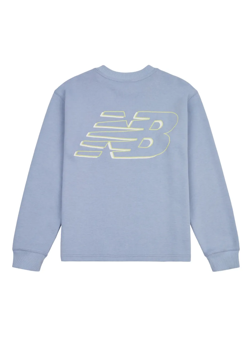 New Balance Kids Sweater met logoprint Blauw