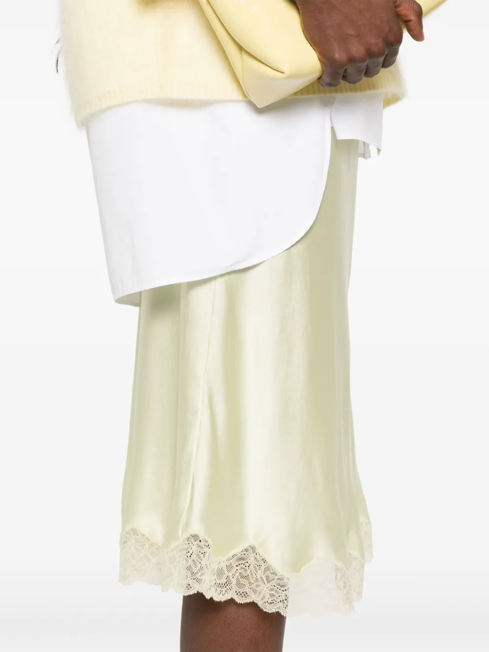 The Row Midi-rok Groen