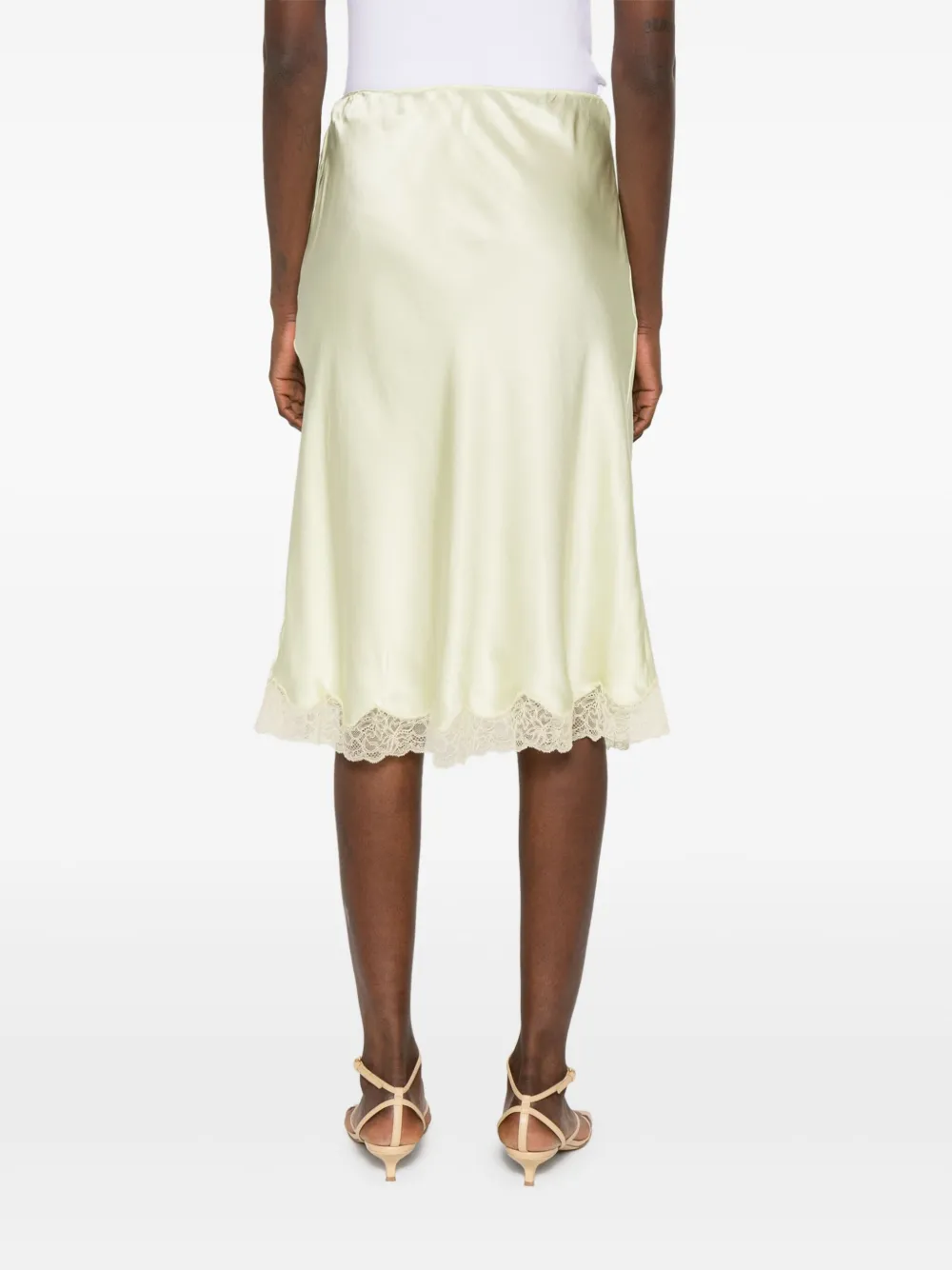 The Row Midi-rok Groen