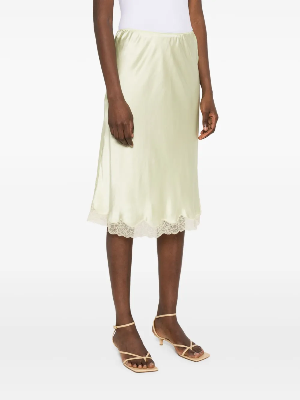 The Row Midi-rok Groen