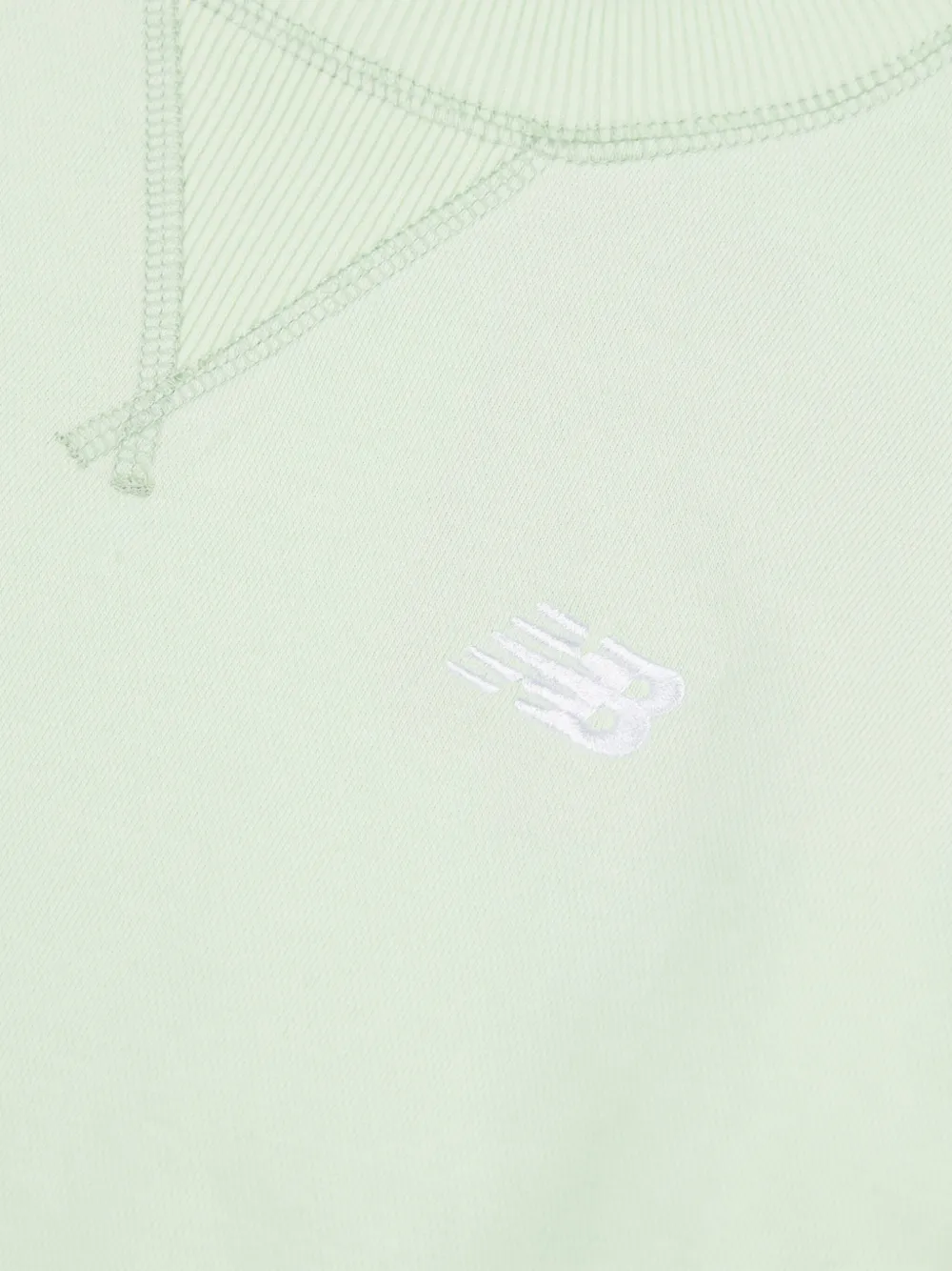 New Balance Kids Sweater met geborduurd logo Groen