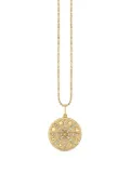 Sydney Evan 14K yellow gold small Sand Dollar diamond necklace