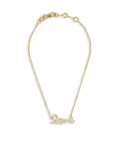 Sydney Evan 14K yellow gold Love Script bracelet