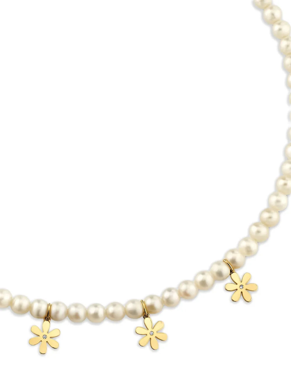 Sydney Evan 14K yellow gold Daisy diamond necklace | Fine Jewelry | Image 2