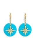Sydney Evan 14K yellow gold Starburst diamond earrings