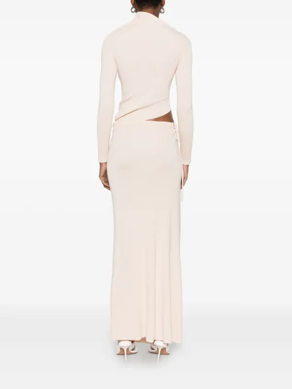 aya muse cut out dress Aya Muse Black Mirabi halterneck cutout maxi dress - BOPF