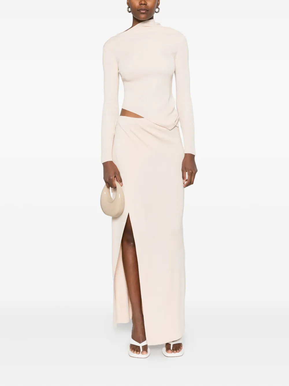 Aya Muse Aura cut-out maxi dress - Beige
