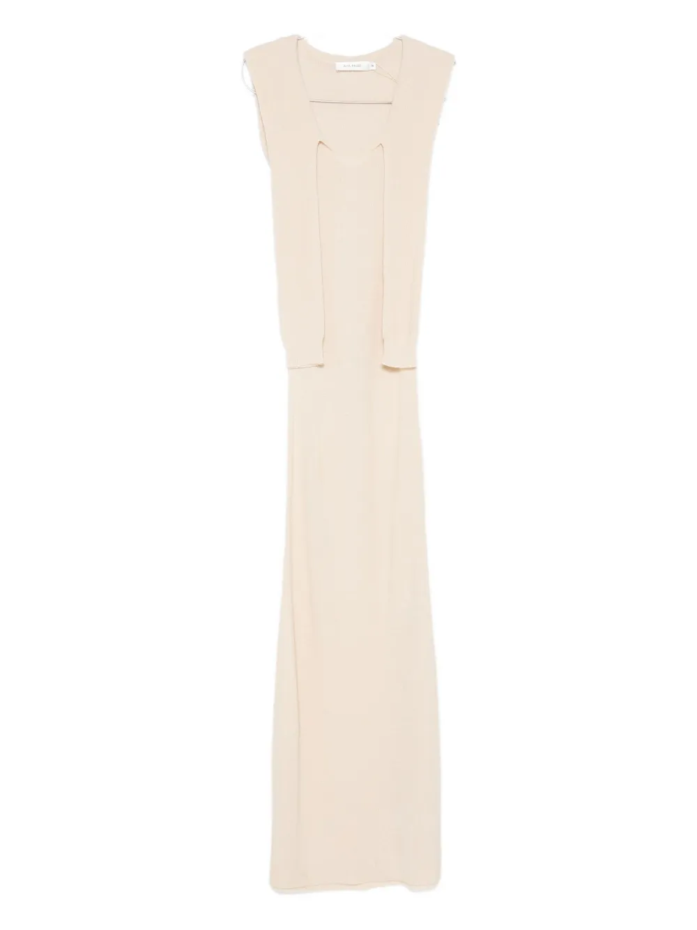 Aya Muse Vao Sleeveless Maxi Dress In Neutral