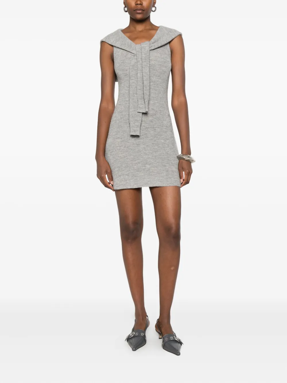 Aya Muse Vao sleeveless mini dress - Grijs