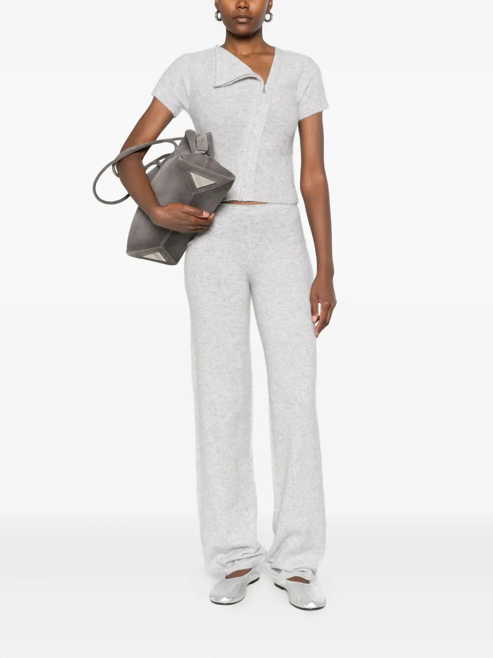 Aya Muse cashmere-blend trousers - Grijs