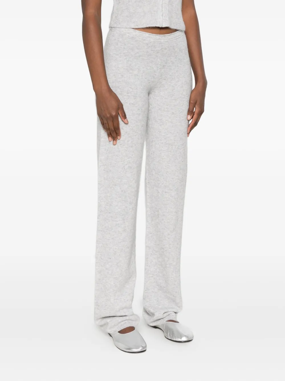 Aya Muse Broek van kasjmierblend Grijs