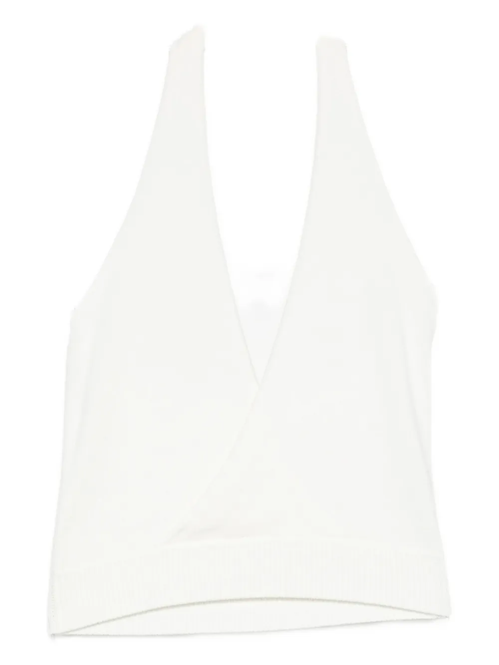 Aya Muse Canotta con scollo all'americana - Bianco