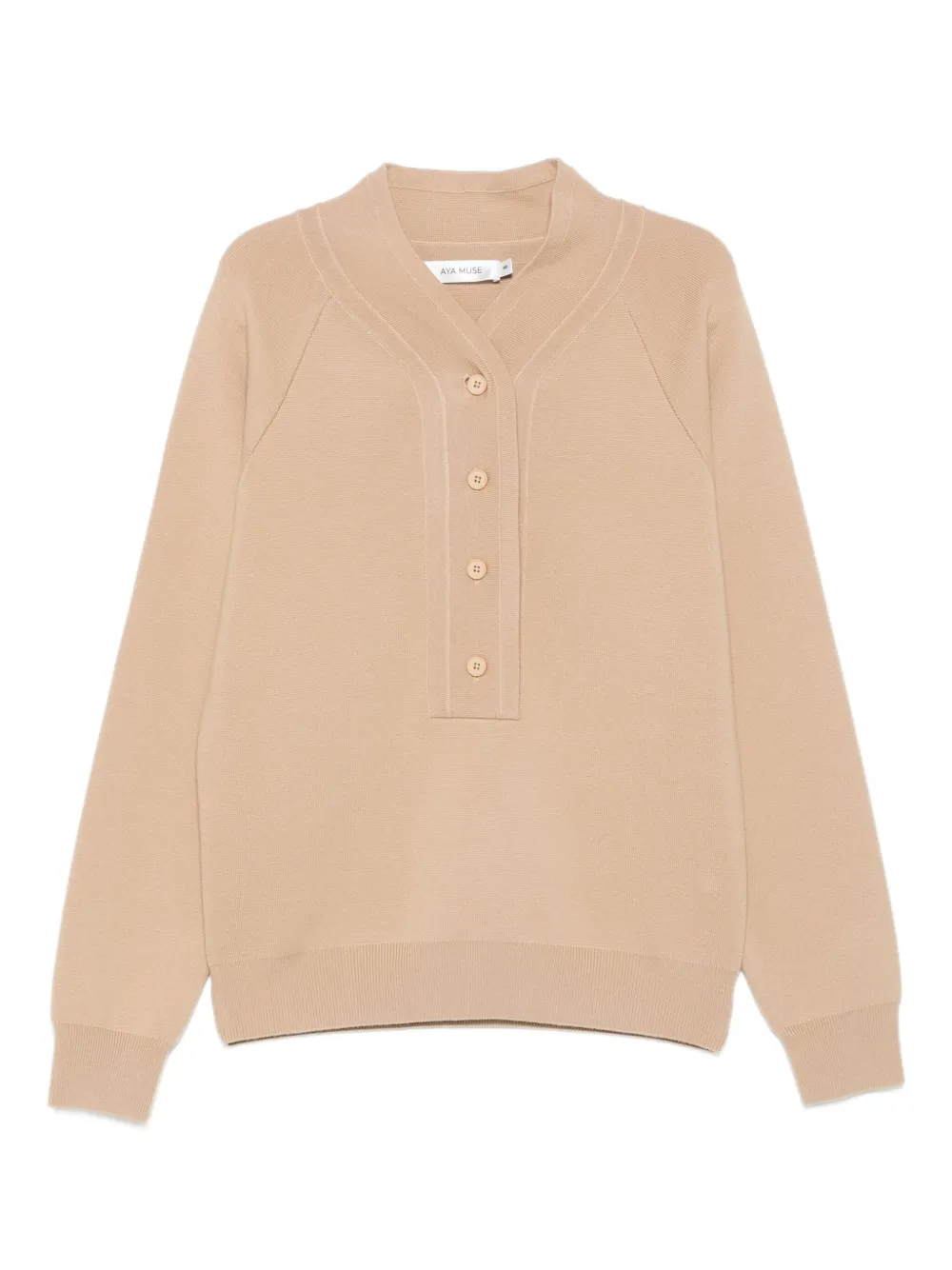 Aya Muse Henley jumper | Neutrals | Image 1