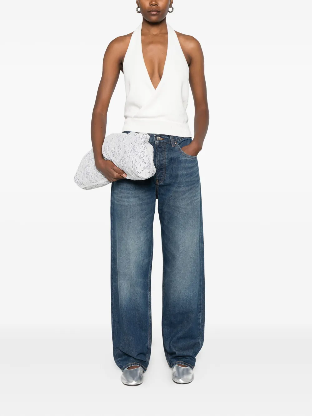 Aya Muse wide-leg jeans - Blauw