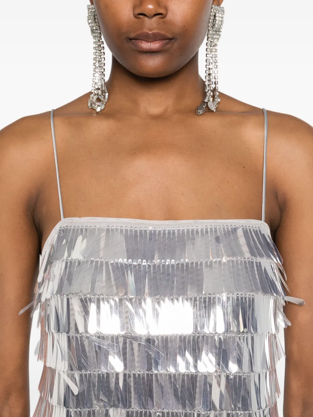 Retrofete Amali mini-jurk Zilver