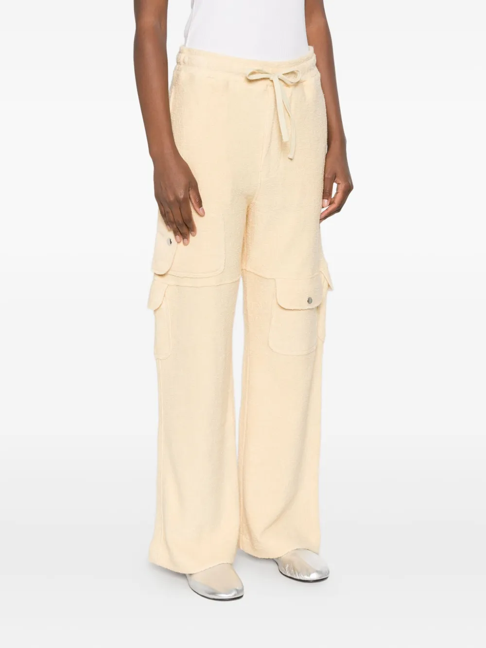 Aya Muse Drawstring Trousers In Neutral