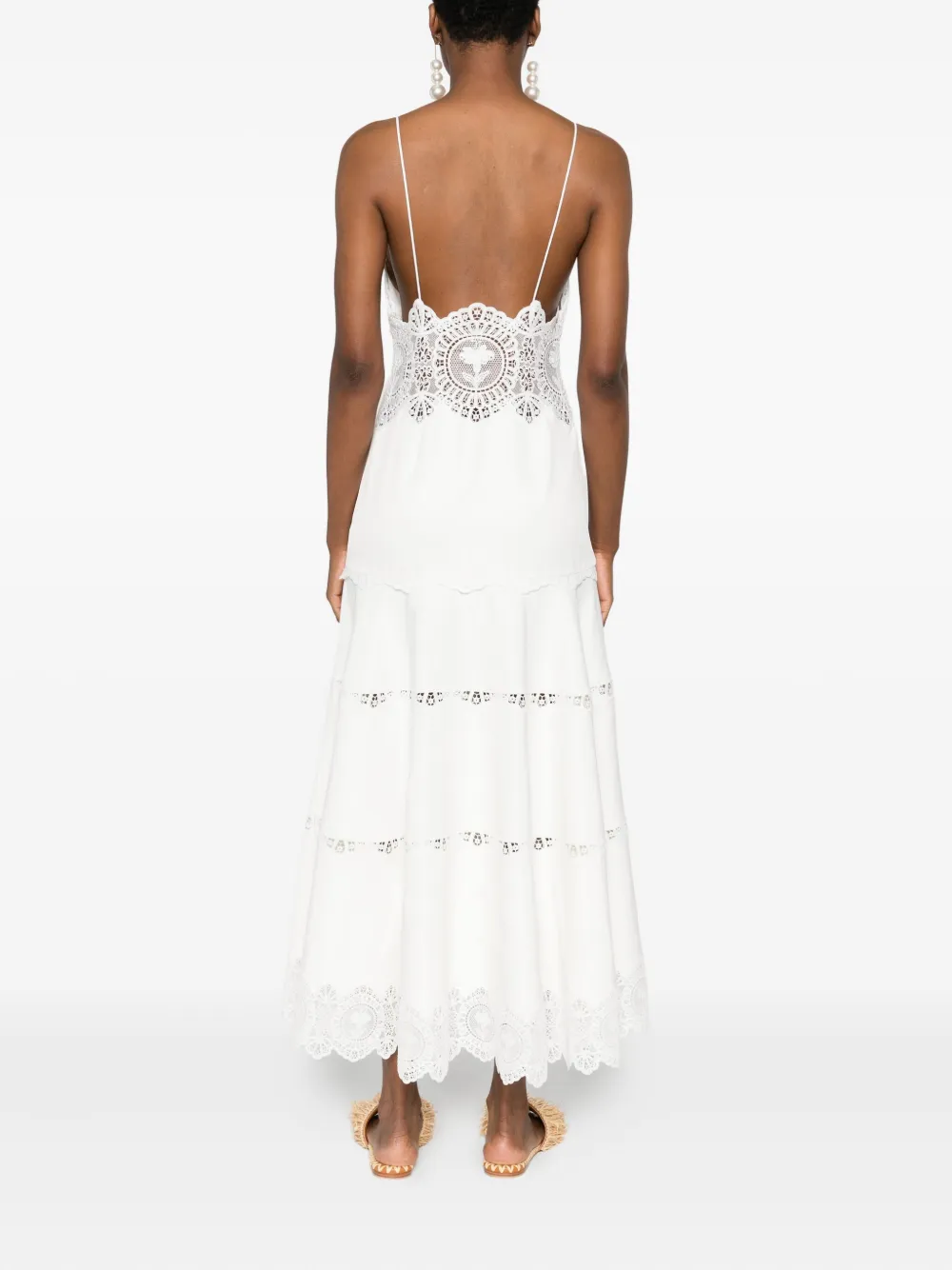 Retrofete Leilani maxi-jurk Wit