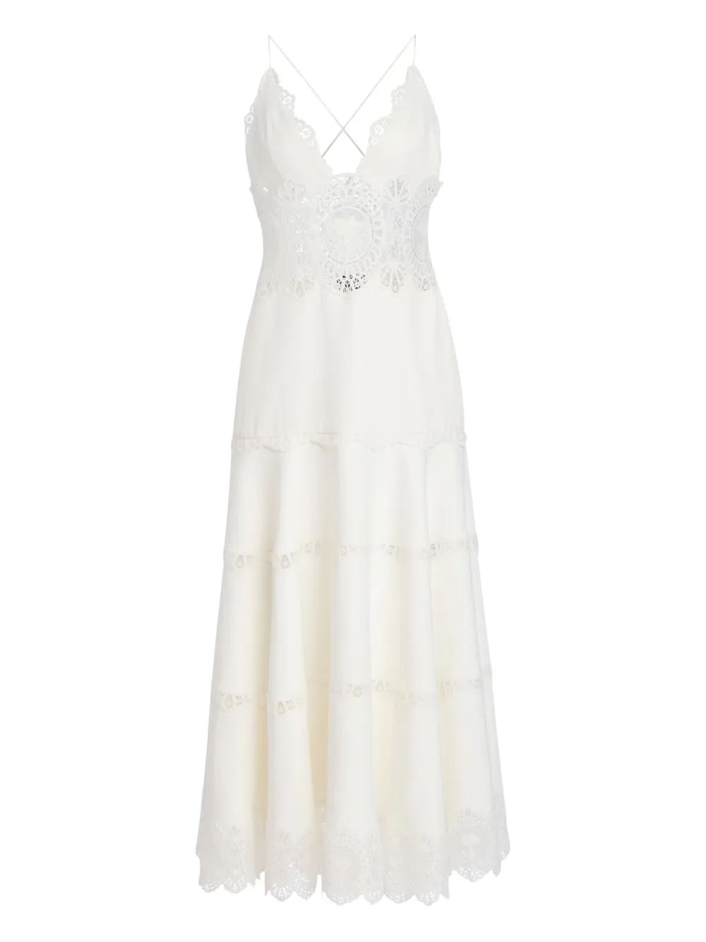 Retrofete Leilani maxi-jurk Wit