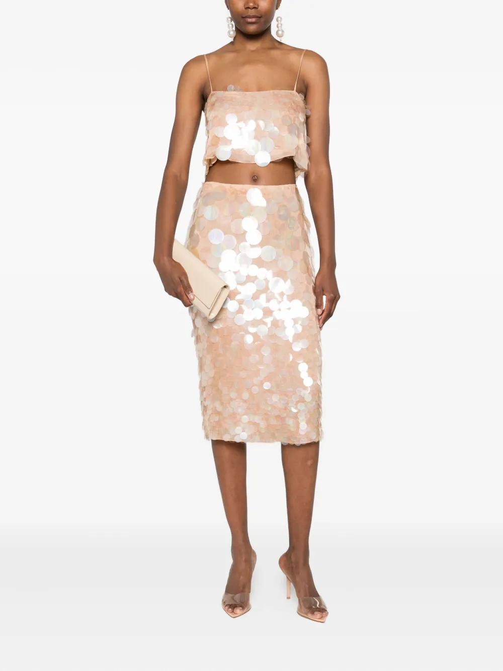 Retroféte Riley High-waisted Skirt In Pink