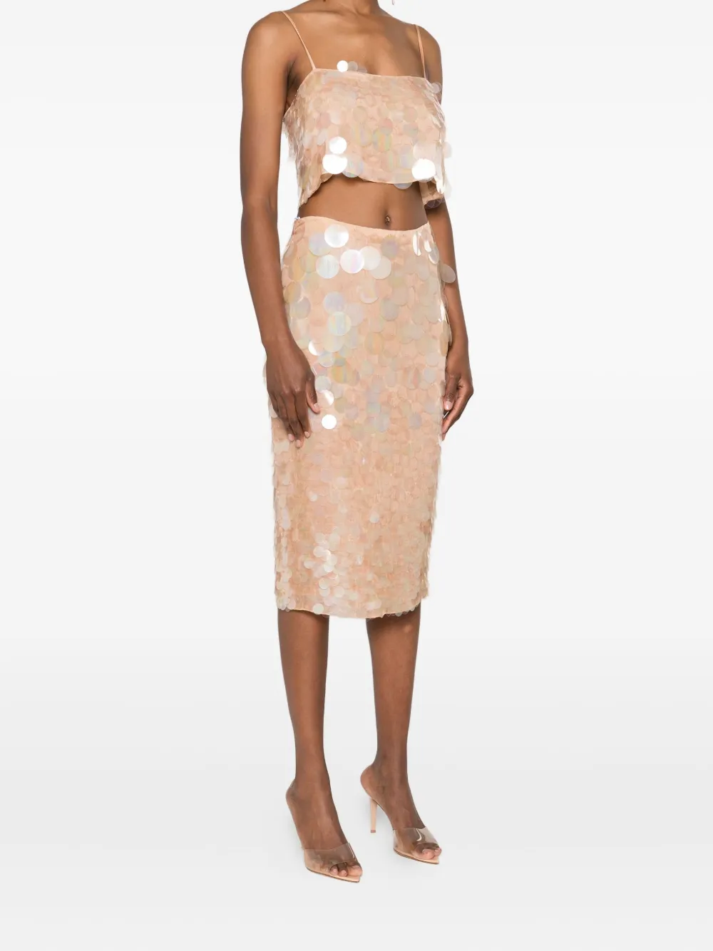 Retroféte Riley High-waisted Skirt In Pink
